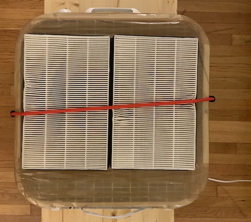 DIY purifier with tape